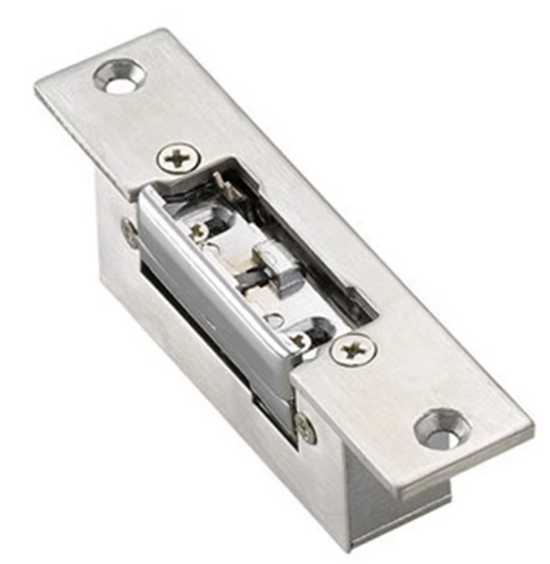 Electric Door Adjustable Lock-Tongue Secure Electric Strike Lock Door Double Unlock Mode NC/NO 12V Access Control System