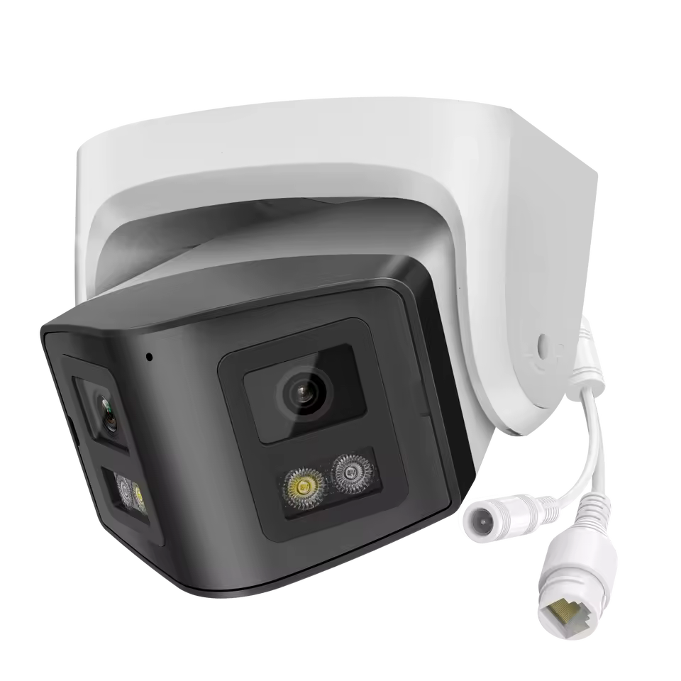 Hikvision-Compatible 4K 8mp 2.8mm Lens 170 ° Panoramic IP Camera Two-Way Talk Home CCTV Poe Camera